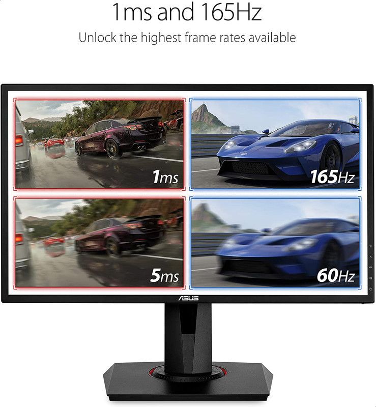 Asus VG248QG Full HD Gaming Monitor, 165 Hz, 24 Inches - Black