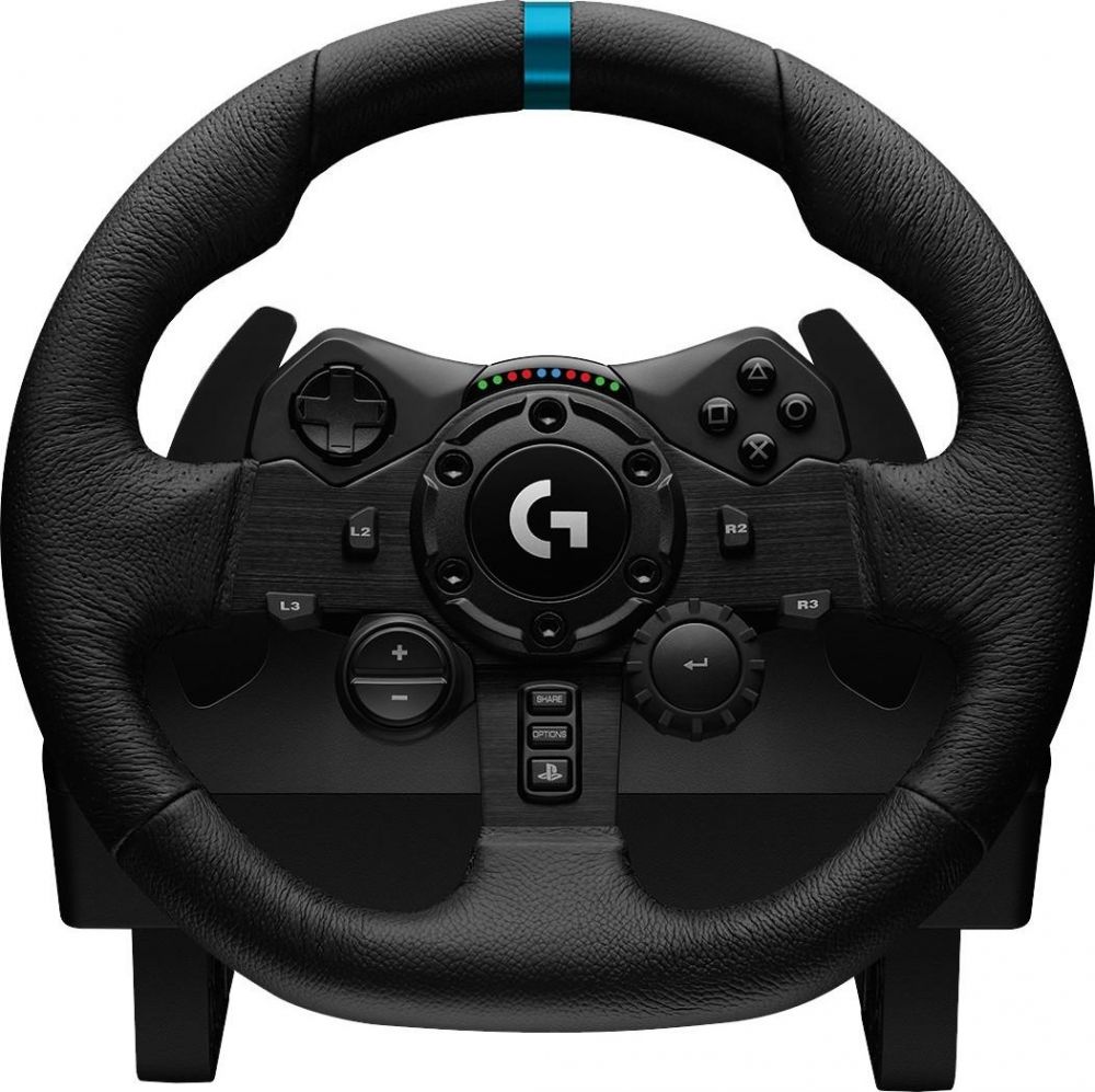 Logitech G923 Racing Wheel and Pedals for PS5 and PC - USB - PLUG