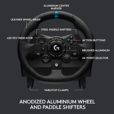 Logitech G923 Racing Wheel and Pedals for PS5 and PC - USB - PLUG