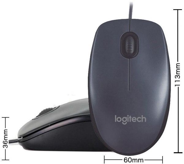 Logitech USB Mouse For PC & Laptop - M90