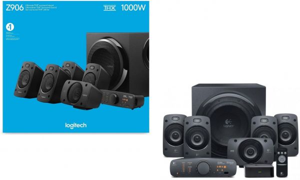 Logitech Z906 5.1 Surround Sound Speaker System - THX, Dolby Digital and DTS Digital Certified