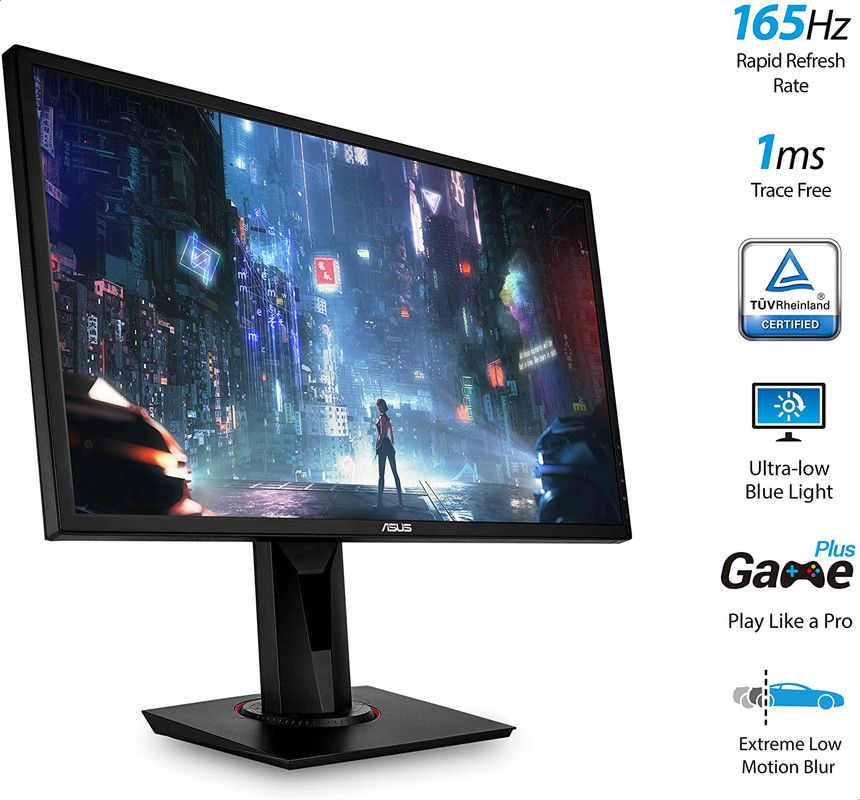 Asus VG248QG Full HD Gaming Monitor, 165 Hz, 24 Inches - Black