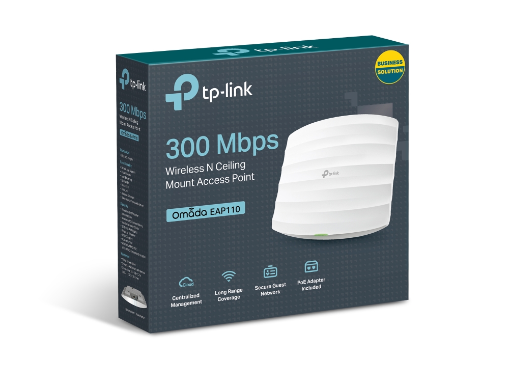 TP-LINK EAP110 N300 Wireless N Ceiling Mount Access Point