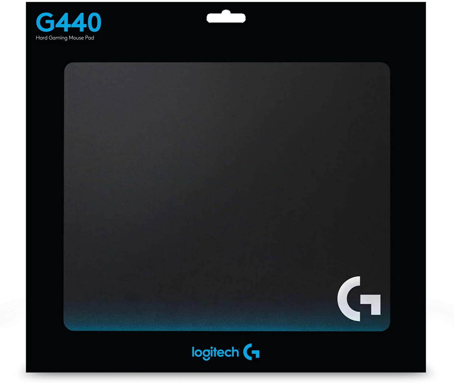 Logitech G440 Hard Polymer Gaming Mouse Pad, 340 x 280mm, Thickness 3mm, Low surface friction, Consistent surface texture, Stable rubber base - Black