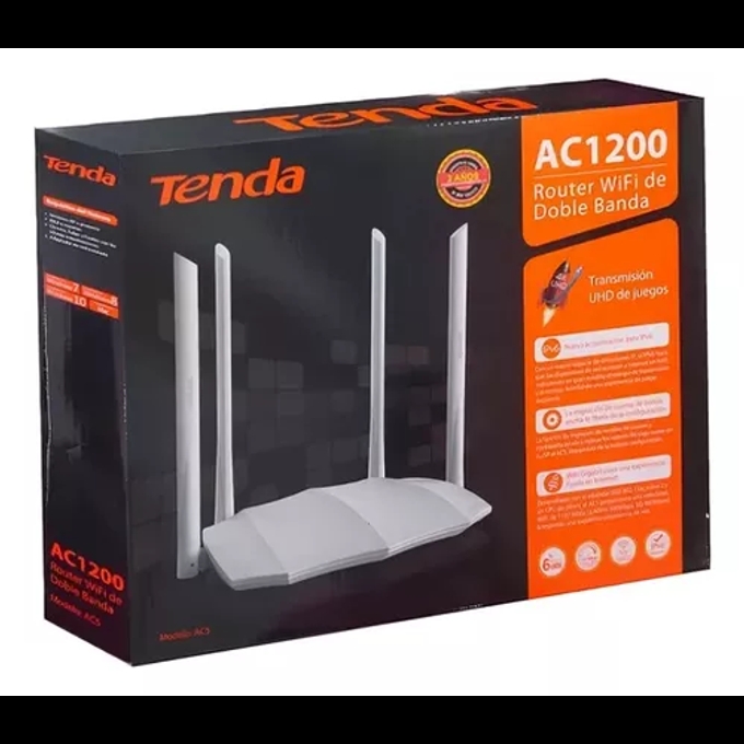 تندا AC5 راوتر واي فاي راوتر تيندا ac1200 الكود: AC5 تندا AC5 راوتر واي فاي ثنائي النطاق AC1200