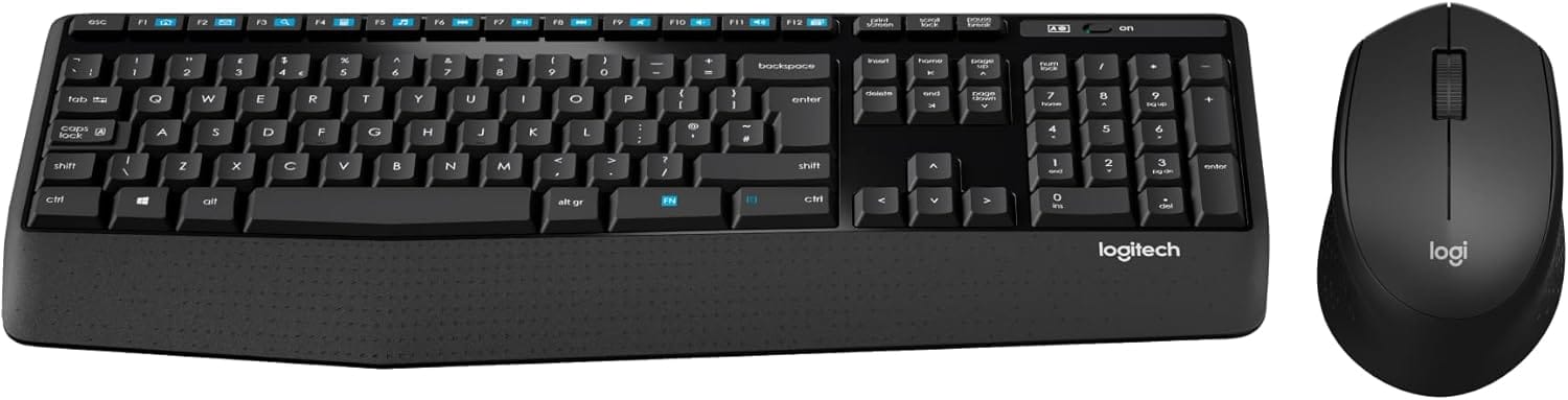 Logitech Mk345 Wireless Keyboard and Mouse Combo -Black