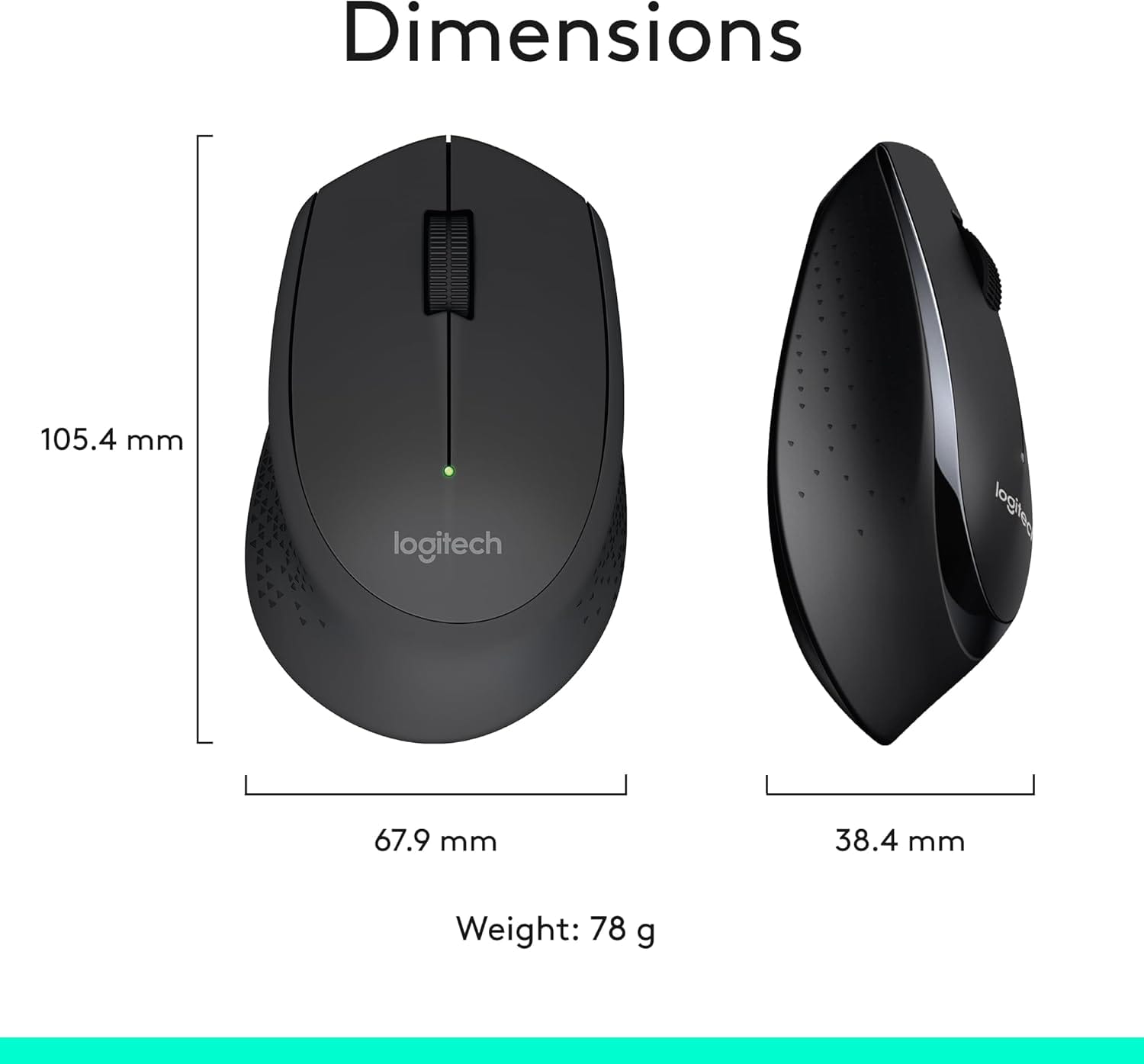Logitech Mk345 Wireless Keyboard and Mouse Combo -Black