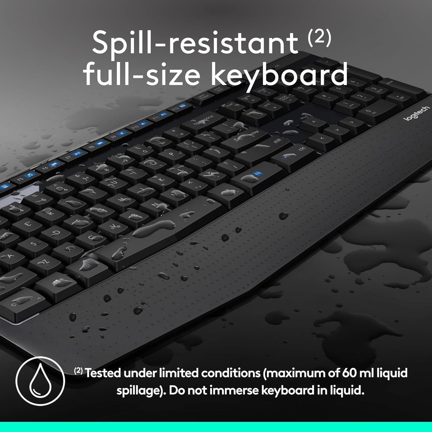 Logitech Mk345 Wireless Keyboard and Mouse Combo -Black