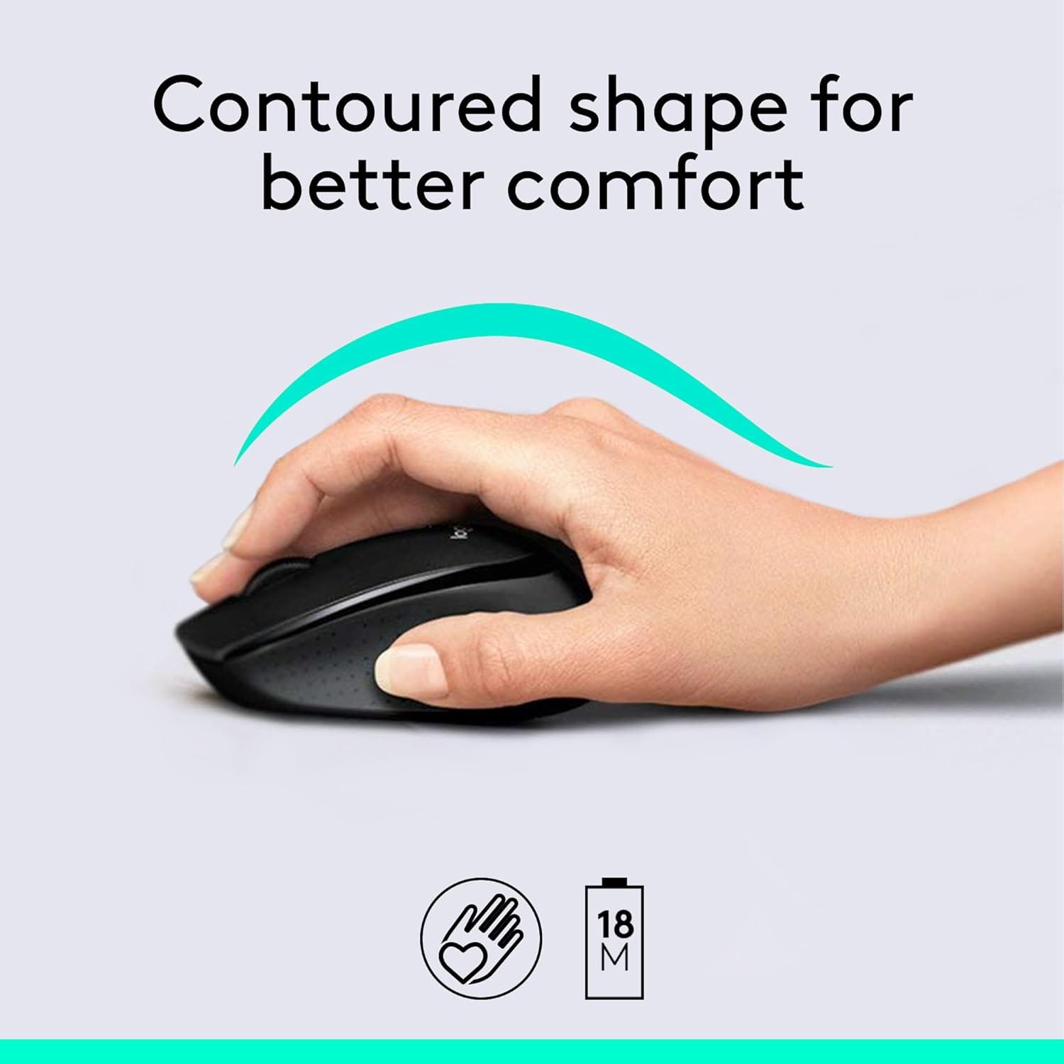 Logitech Mk345 Wireless Keyboard and Mouse Combo -Black