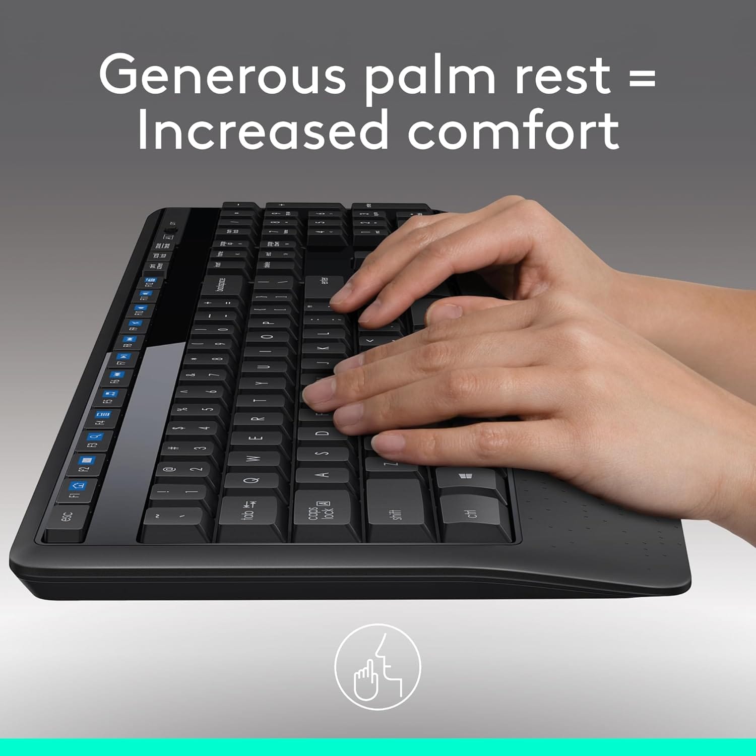 Logitech Mk345 Wireless Keyboard and Mouse Combo -Black