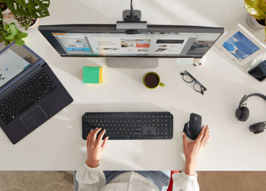 Logitech MX Keys S Advanced Illuminated Wireless & Bluetooth Keyboard (English Language Only) - Graphite Black