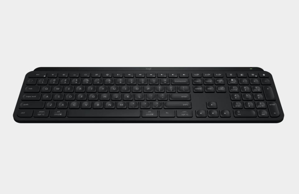 Logitech MX Keys S Advanced Illuminated Wireless & Bluetooth Keyboard (English Language Only) - Graphite Black