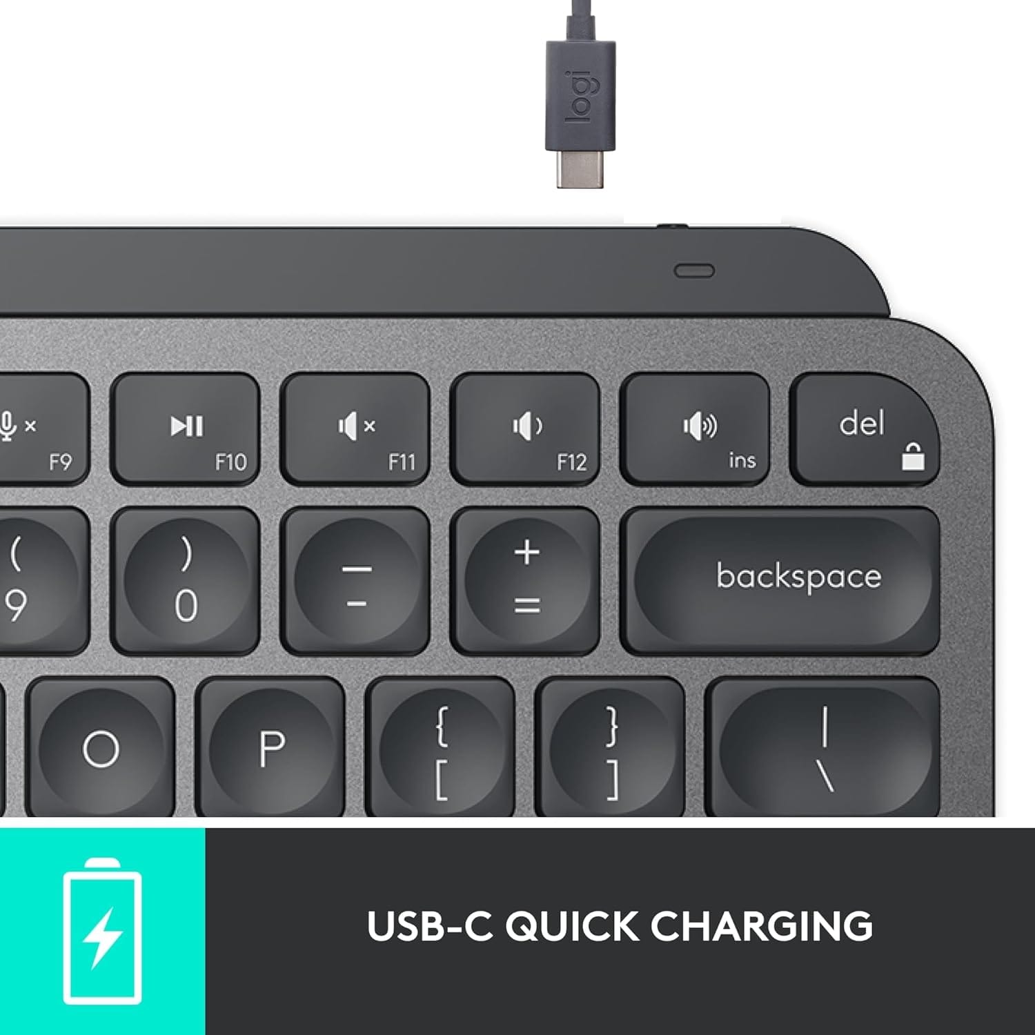 Logitech MX Keys Mini Minimalist Wireless Illuminated Keyboard, Bluetooth