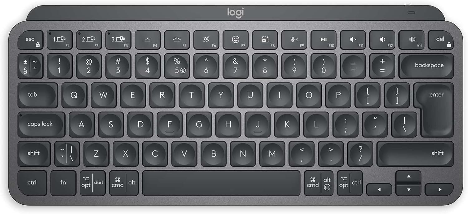 Logitech MX Keys Mini Minimalist Wireless Illuminated Keyboard, Bluetooth
