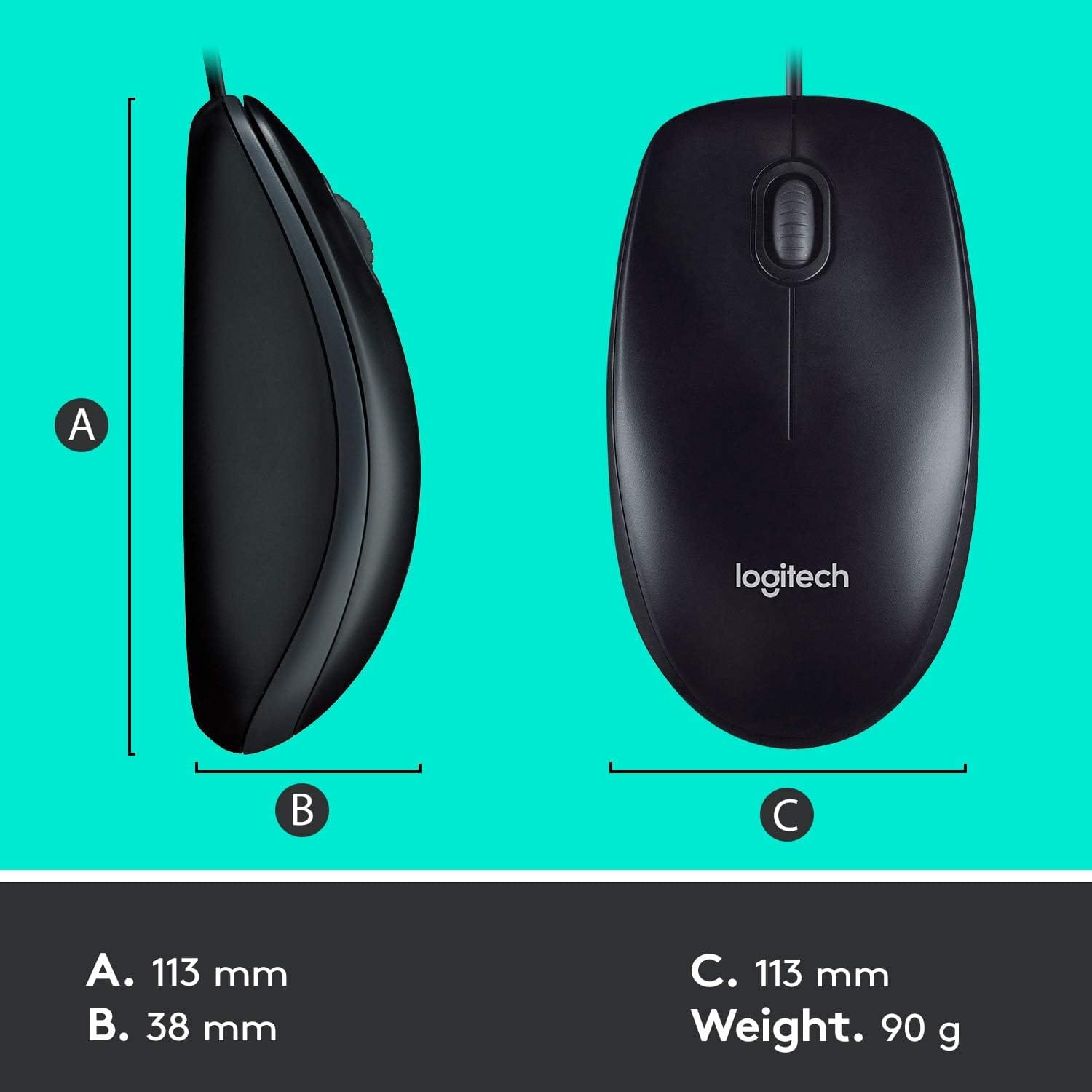 Logitech MK120 Keyboard And Mouse Combo -Black