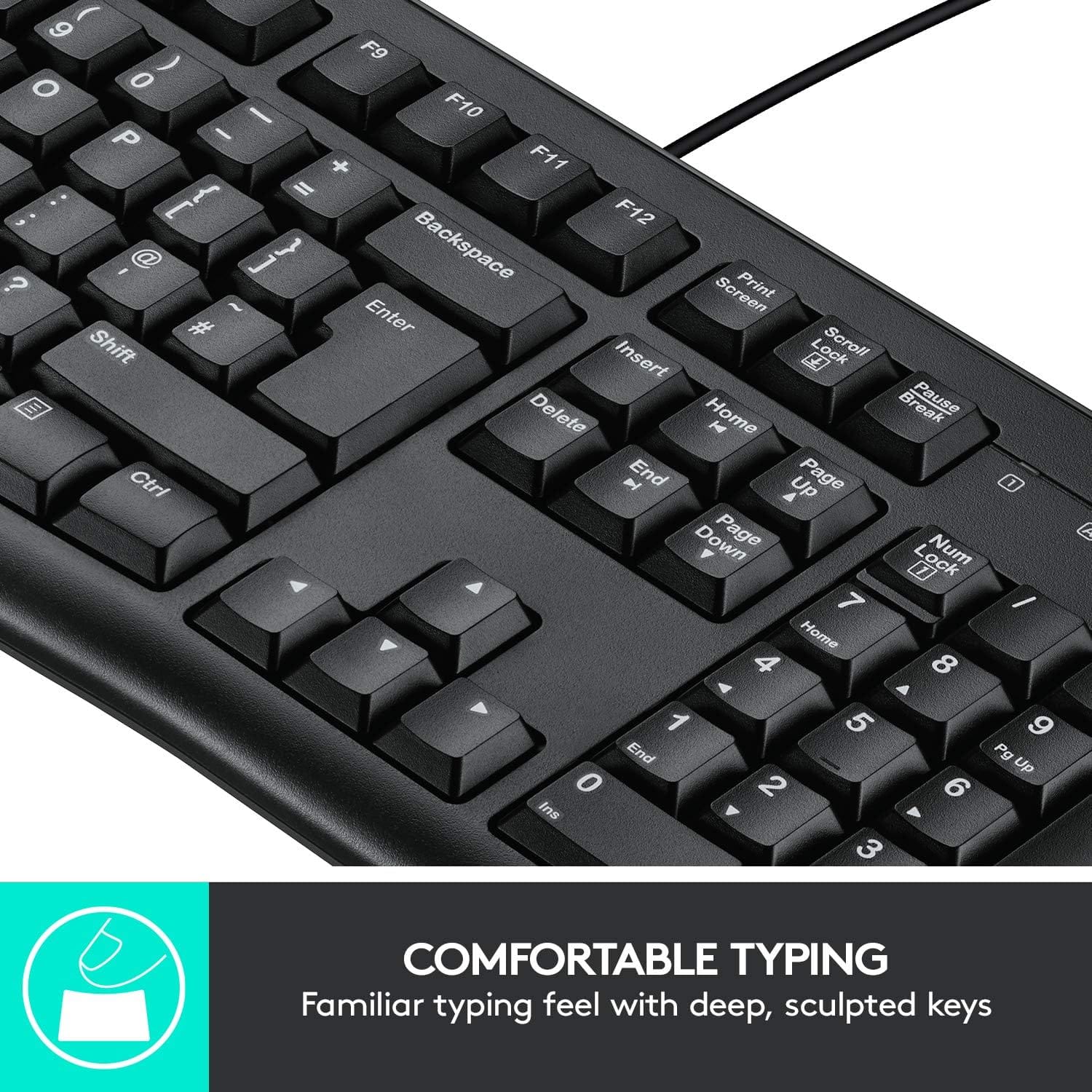 Logitech MK120 Keyboard And Mouse Combo -Black