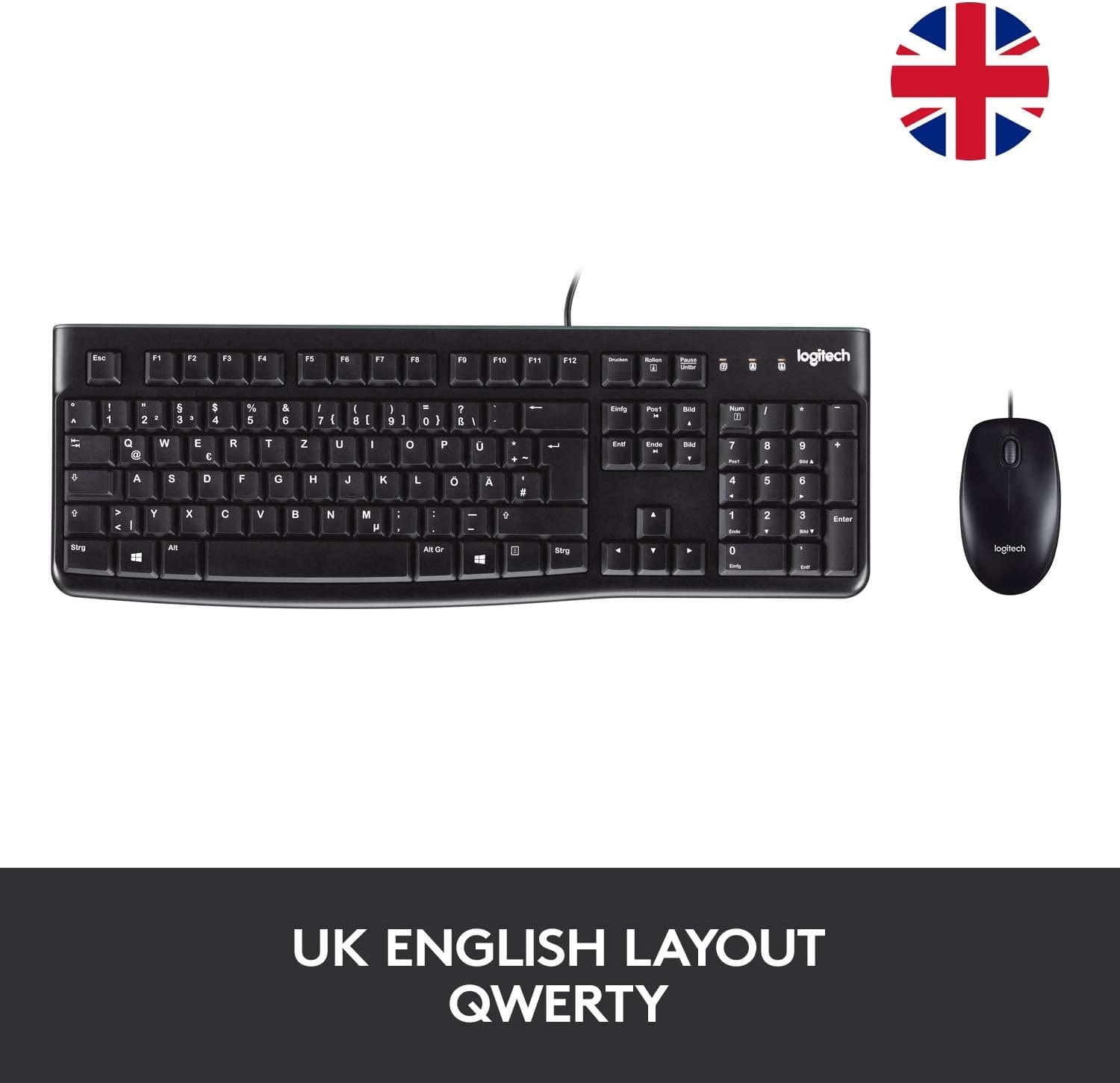 Logitech MK120 Keyboard And Mouse Combo -Black