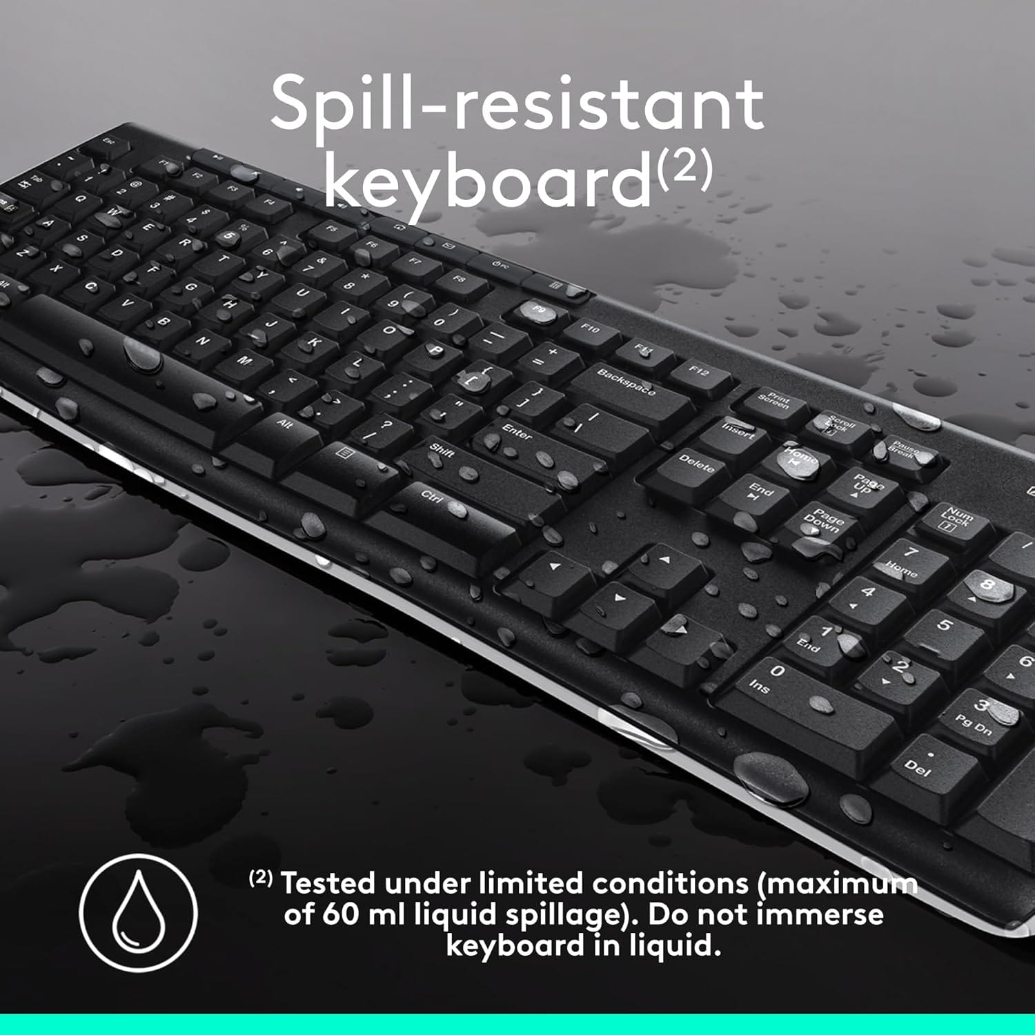 Logitech MK270 Wireless Keyboard & Mouse Combo For PC & Laptop -Black