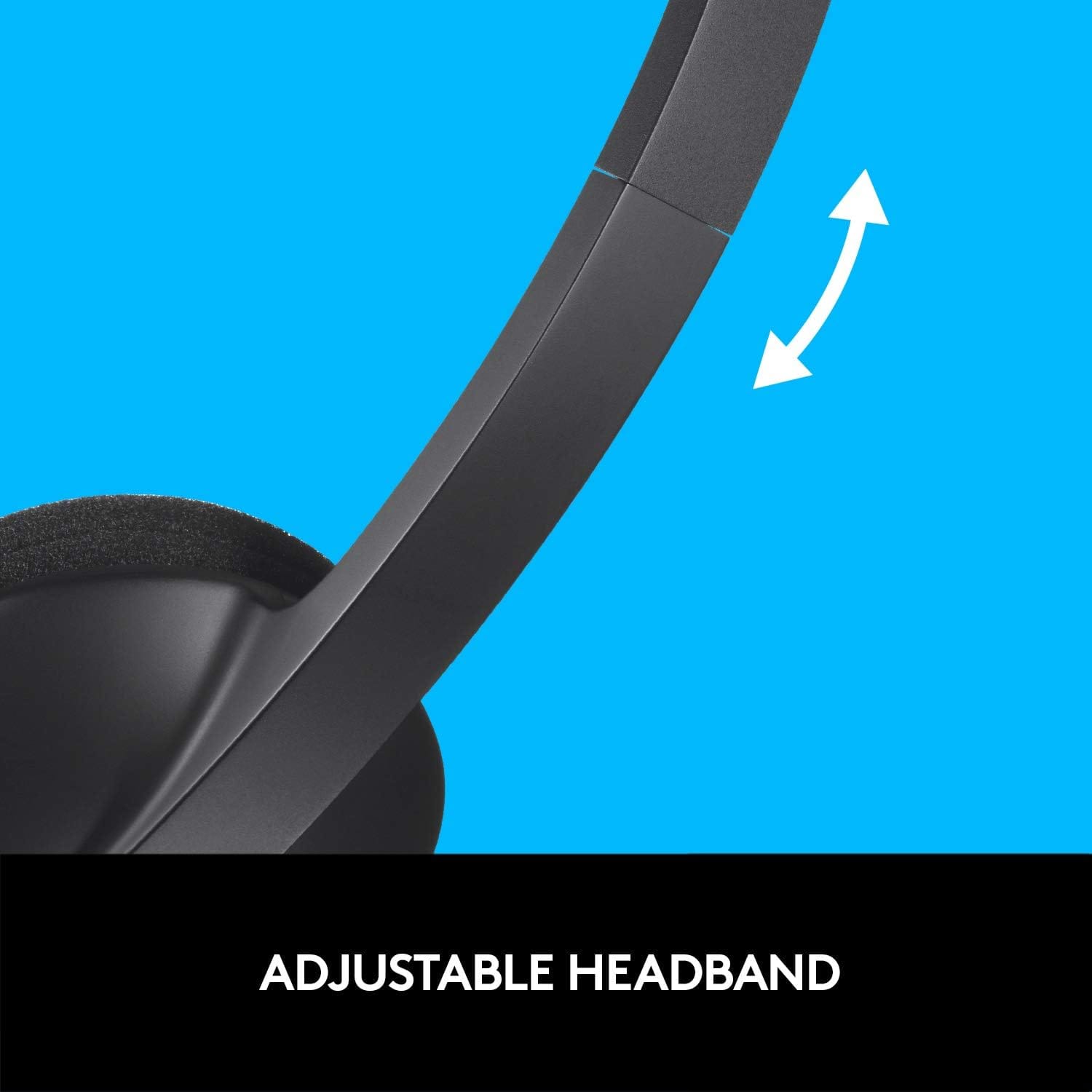 Logitech H340 USB Computer Headset -Black