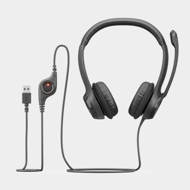 Logitech H390 USB Computer Headset -Black   (981-000406)