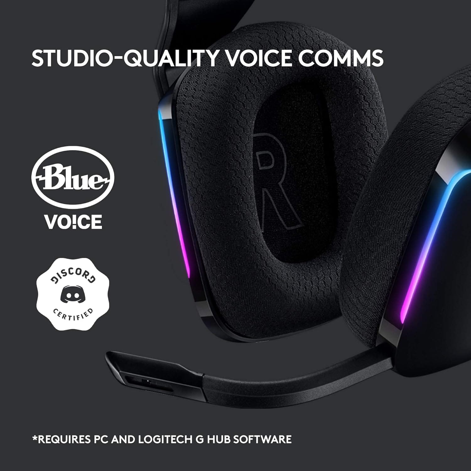 سماعة الألعاب اللاسلكية Logitech G733 Lightspeed RGB (981-000864)
