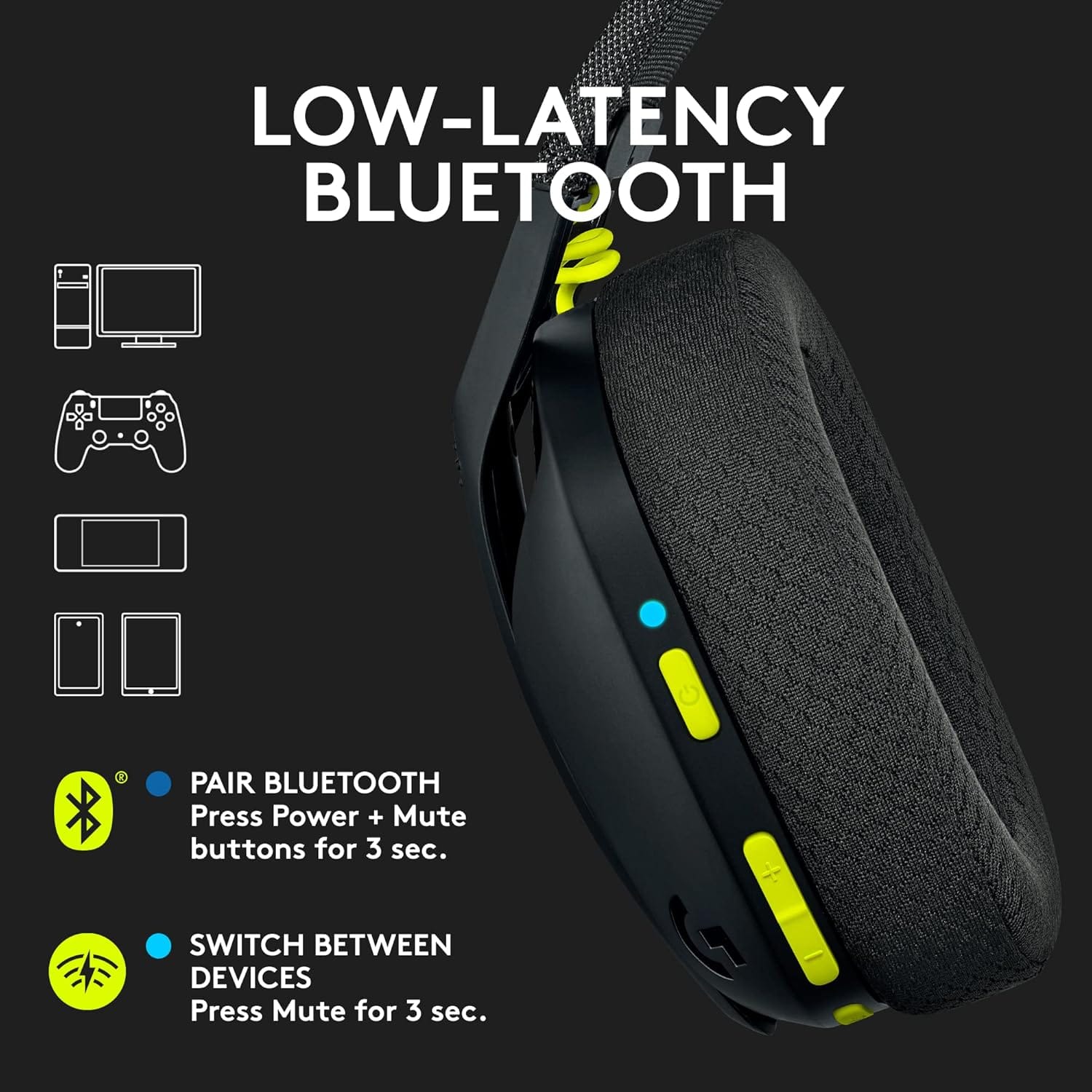Logitech G435 LIGHTSPEED Wireless Gaming Headset    (981-001050)