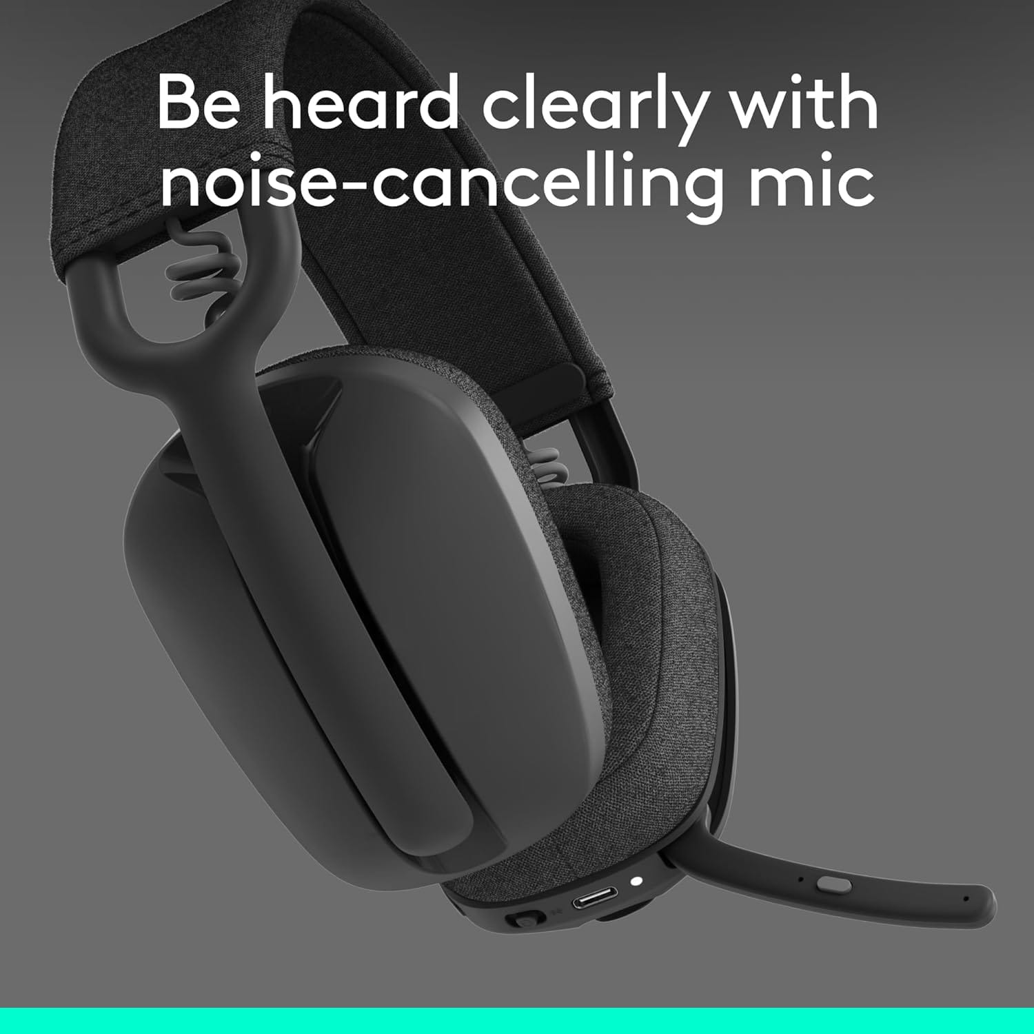 سماعات الرأس Logitech Zone Vibe 100 اللاسلكية خفيفة الوزن فوق الأذن (981-001213)
