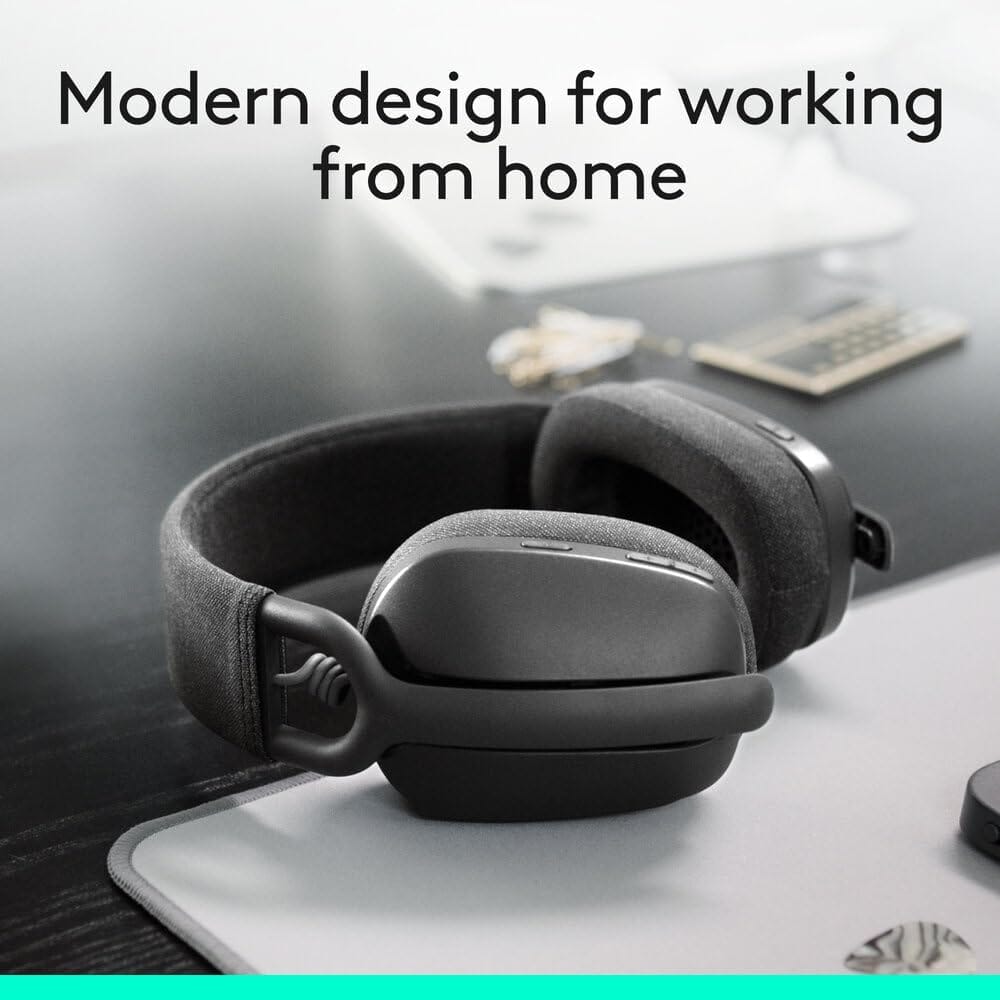 سماعات الرأس Logitech Zone Vibe 100 اللاسلكية خفيفة الوزن فوق الأذن (981-001213)
