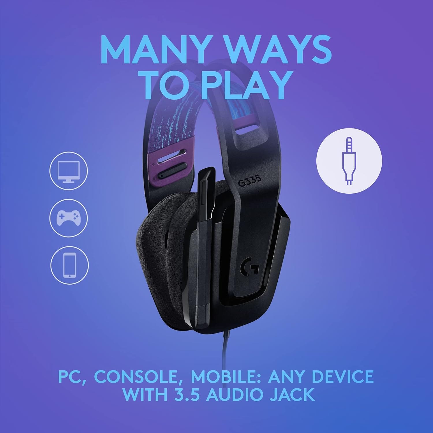 سماعة الألعاب السلكية Logitech G335 (981-000978)