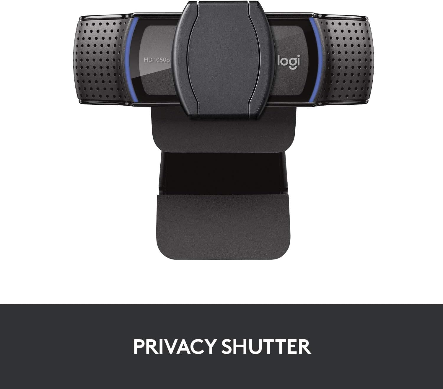 كاميرا ويب Logitech C920S HD Pro Stream (دقة عالية كاملة 1080 بكسل/30 إطارًا في الثانية) - أسود (960-001252)