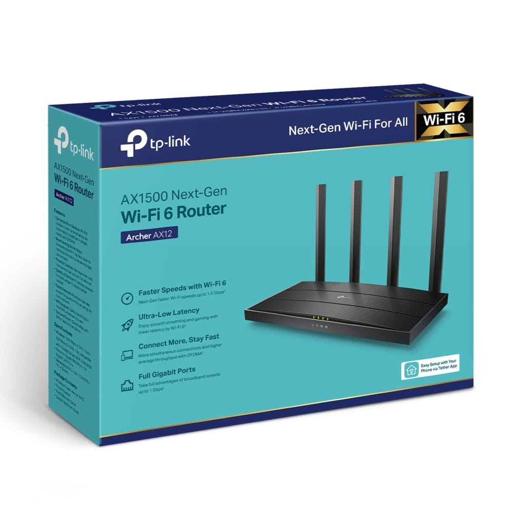 راوتر TP-Link Archer AX12 - AX1500 Wi-Fi 6