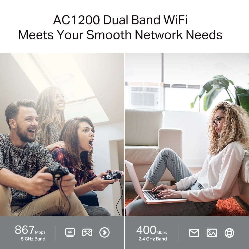 TP-Link Archer C64 - AC1200 Wireless MU-MIMO WiFi Router