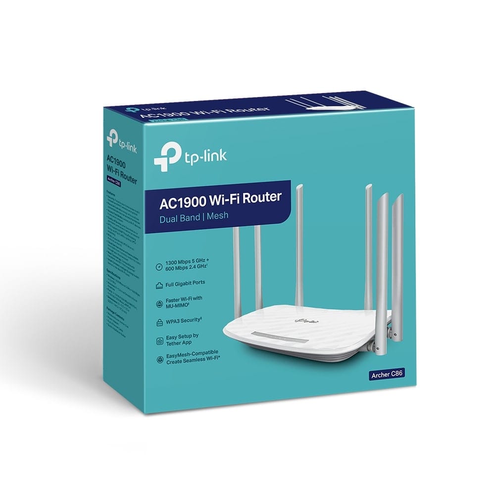راوتر TP-Link Archer C86 - AC1900 اللاسلكي بتقنية MU-MIMO