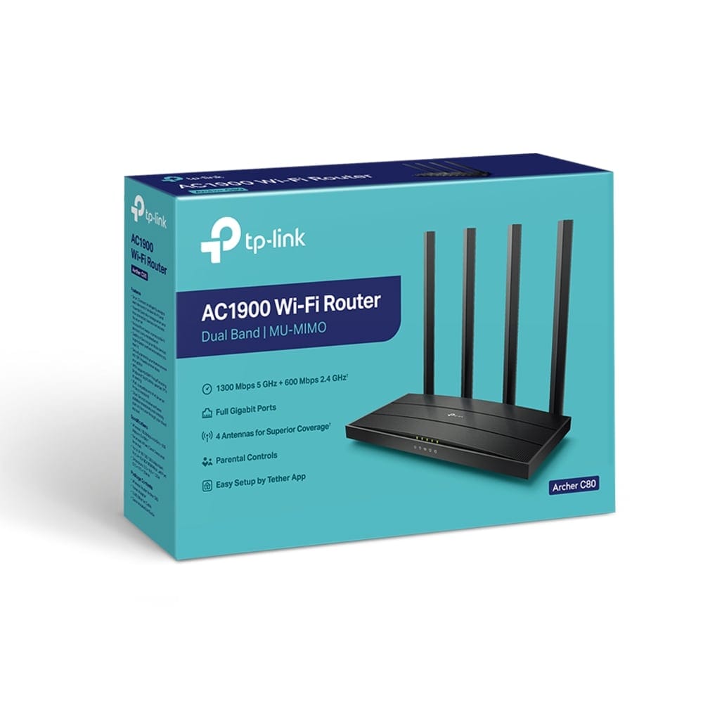 TP-Link Archer C80 - AC1900 Wireless MU-MIMO Wi-Fi Router