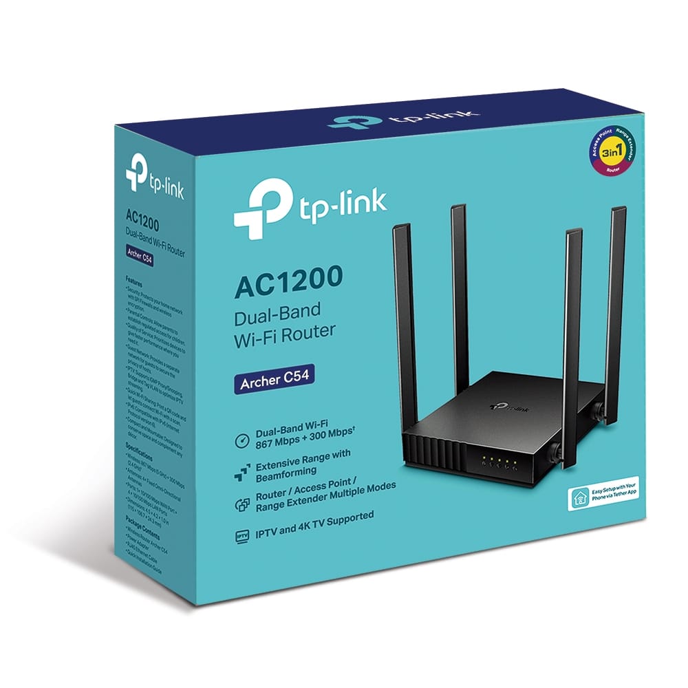 راوتر TP-Link Archer C54 - AC1200 ثنائي النطاق واي فاي