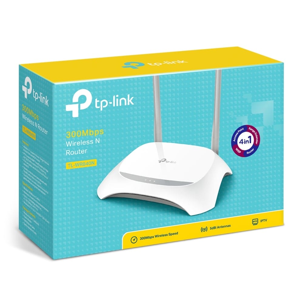 TP-Link TL-WR840N - راوتر لاسلكي N بسرعة 300 ميجابت في الثانية