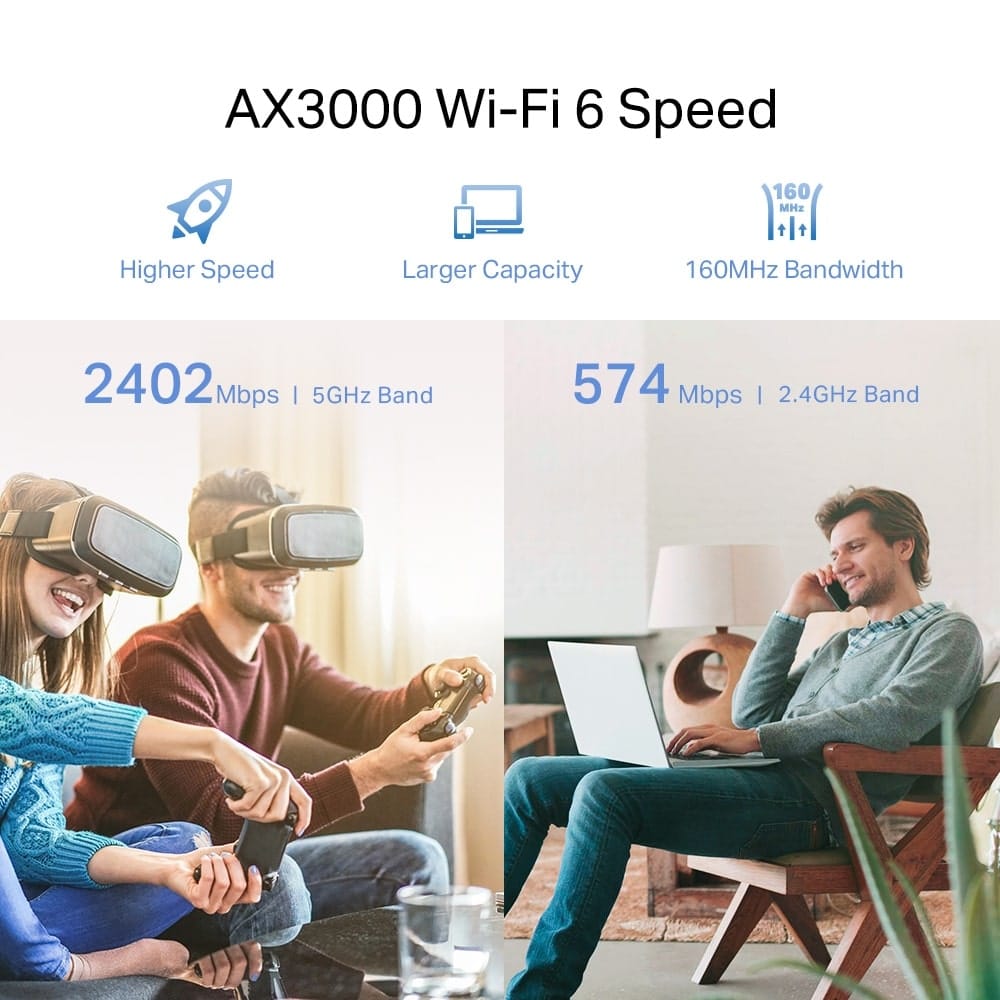 موسع نطاق شبكة Wi-Fi 6 من TP-Link RE705X - AX3000