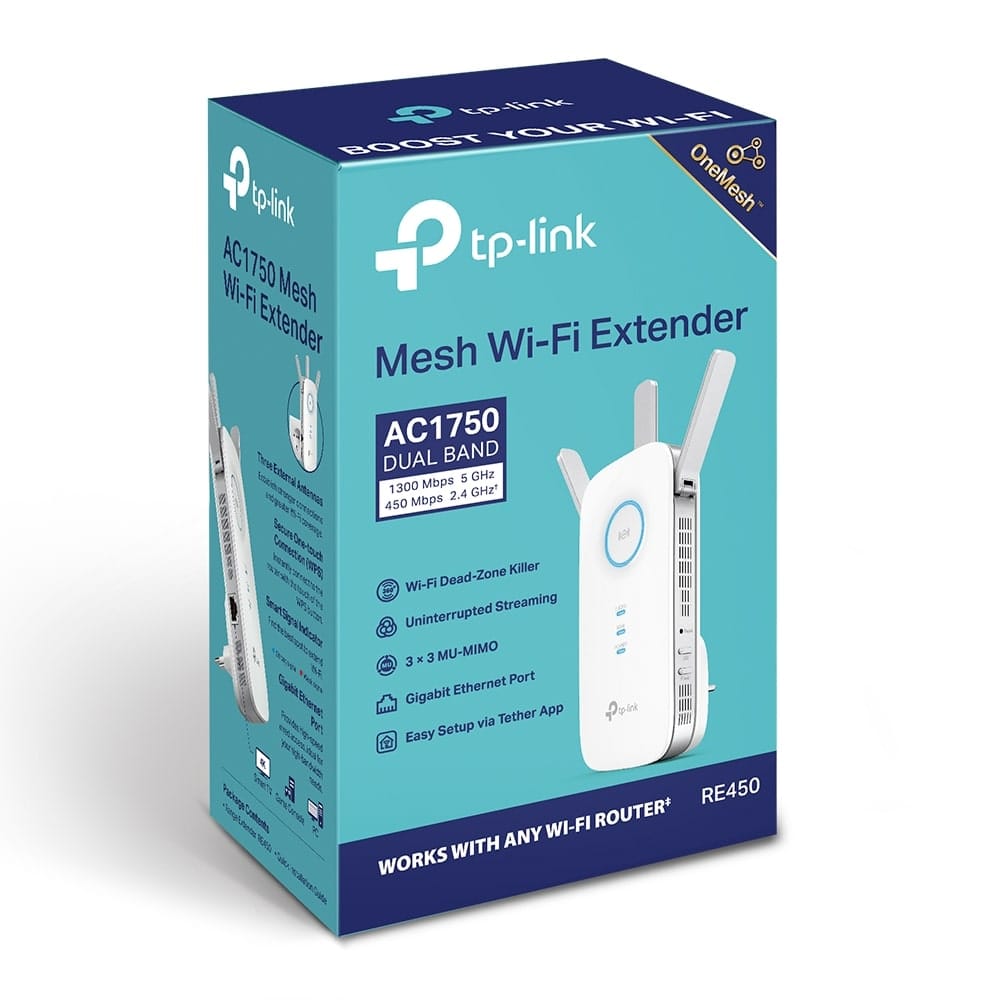 موسع نطاق واي فاي TP-Link RE450 - AC1750