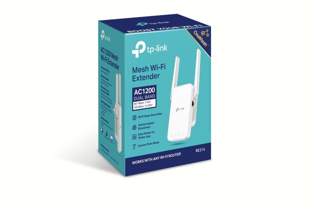 موسع نطاق شبكة واي فاي TP-Link RE315 AC1200