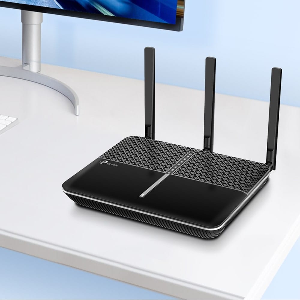 جهاز توجيه مودم لاسلكي TP-Link Archer VR600 - AC2100 بتقنية MU-MIMO VDSL/ADSL