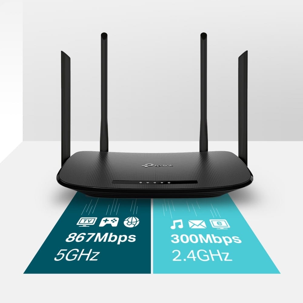 جهاز توجيه مودم لاسلكي VDSL/ADSL Archer VR300 - AC1200 من TP-Link