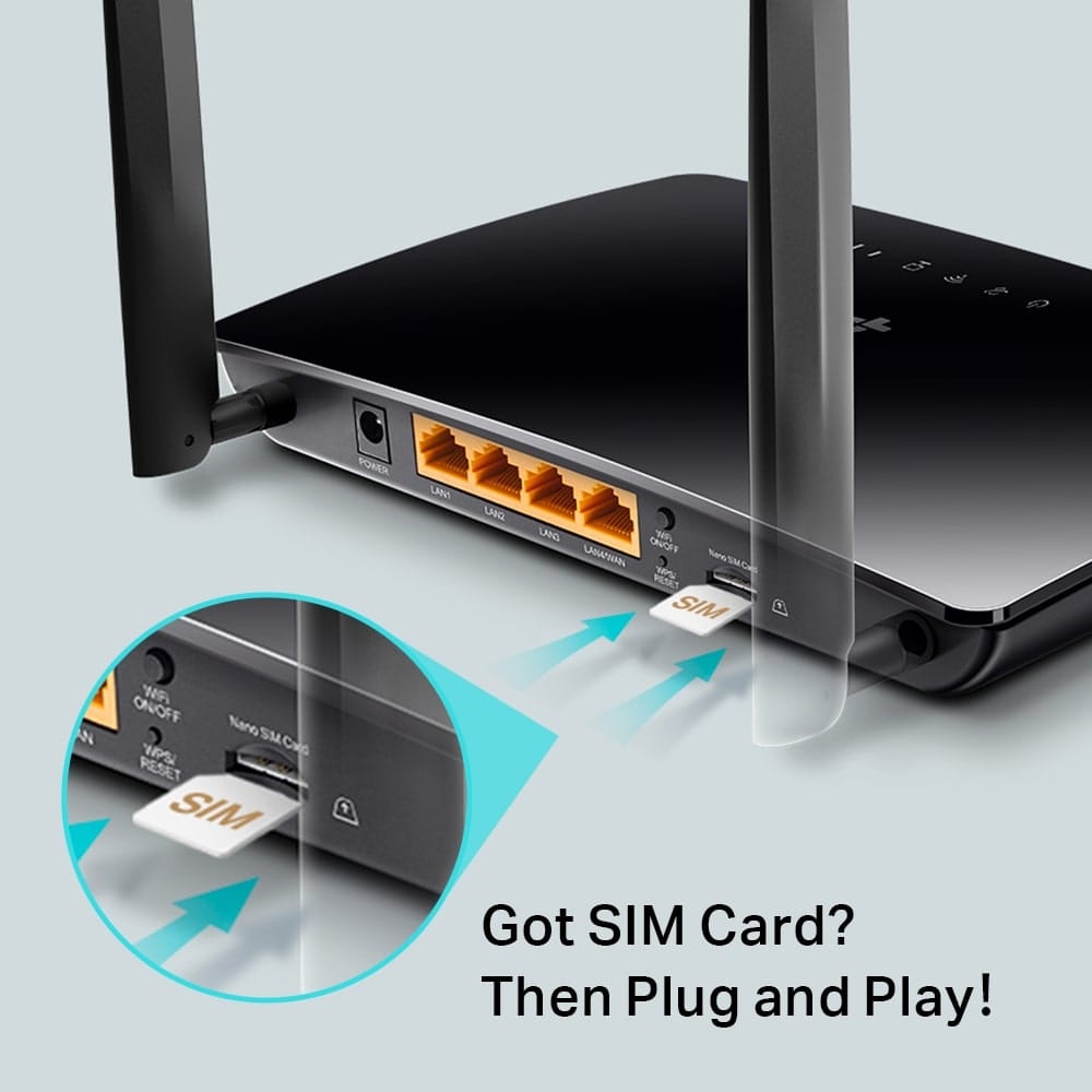 TP-Link TL-MR6400 - راوتر لاسلكي N 4G LTE بسرعة 300 ميجابت في الثانية