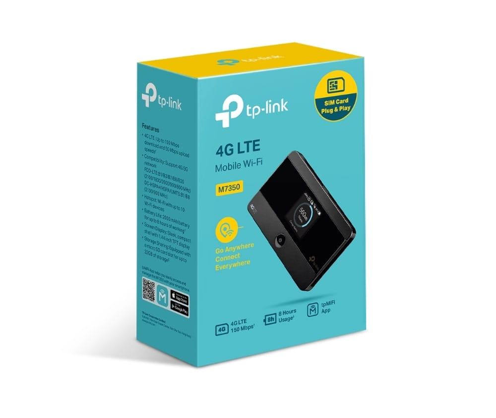 TP-Link M7350 - واي فاي محمول 4G LTE