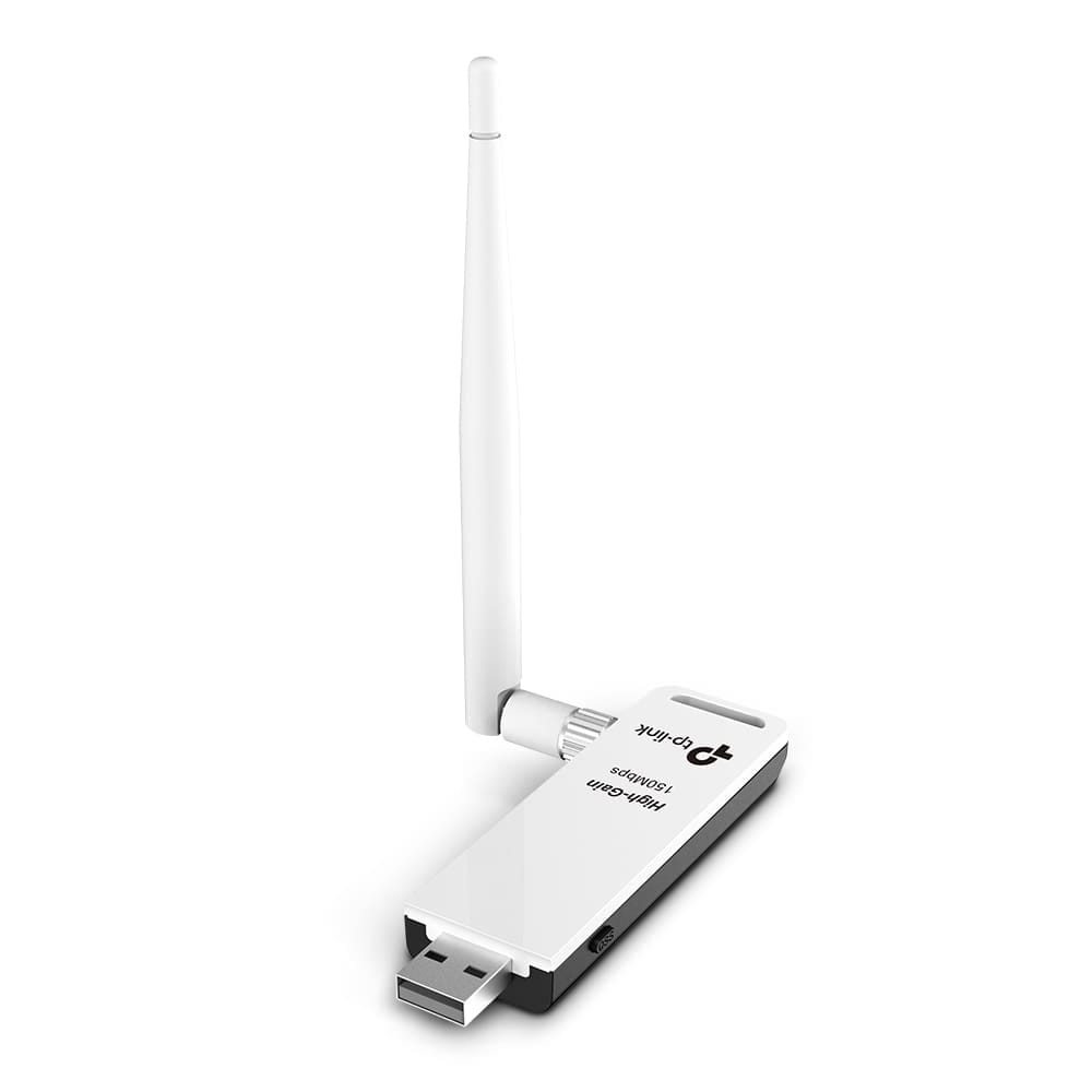TP-Link TL-WN722N - محول USB لاسلكي عالي الكسب بسرعة 150 ميجابت في الثانية