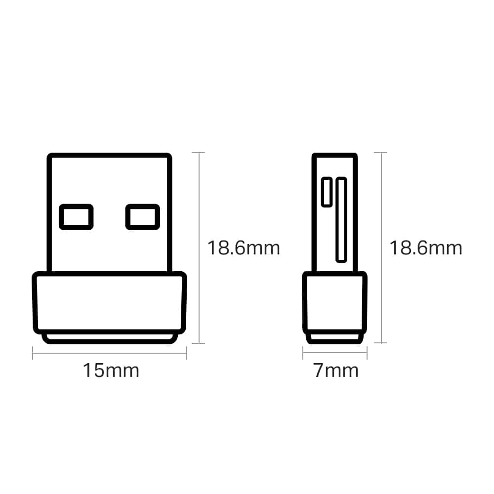 محول USB لاسلكي TP-Link Archer T600U Nano - AC600 Nano