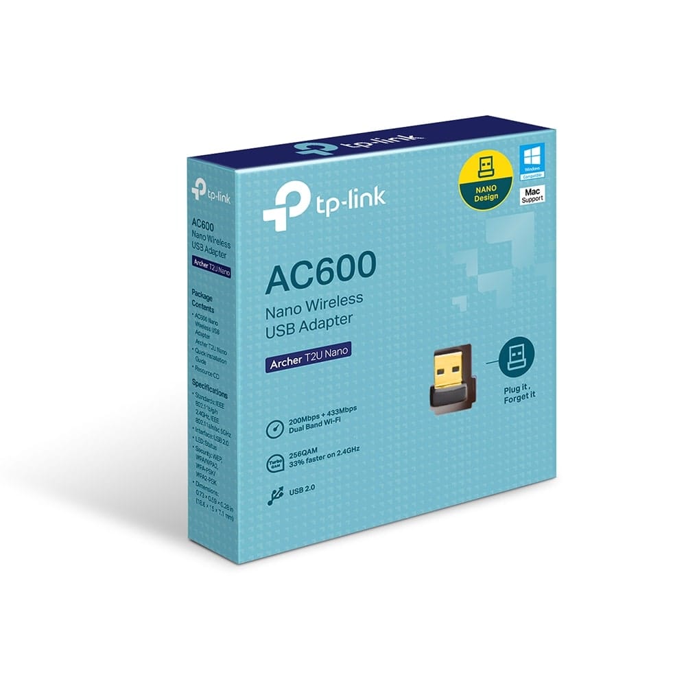 محول USB لاسلكي TP-Link Archer T2U Nano - AC600 Nano