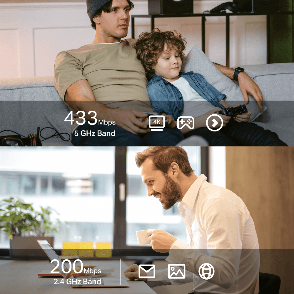 محول TP-Link Archer T2UB Nano - AC600 Nano Wi-Fi Bluetooth 4.2 USB