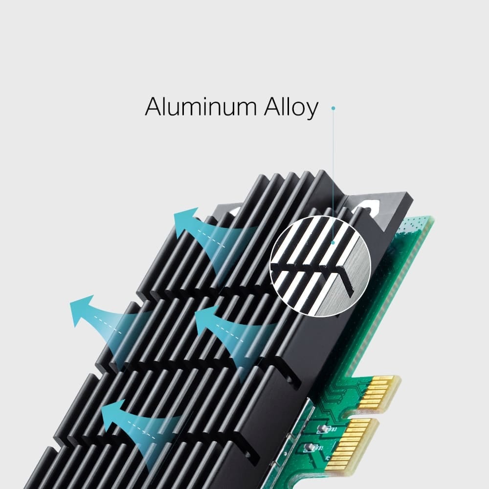 محول TP-Link Archer T4E - AC1200 لاسلكي ثنائي النطاق PCI Express