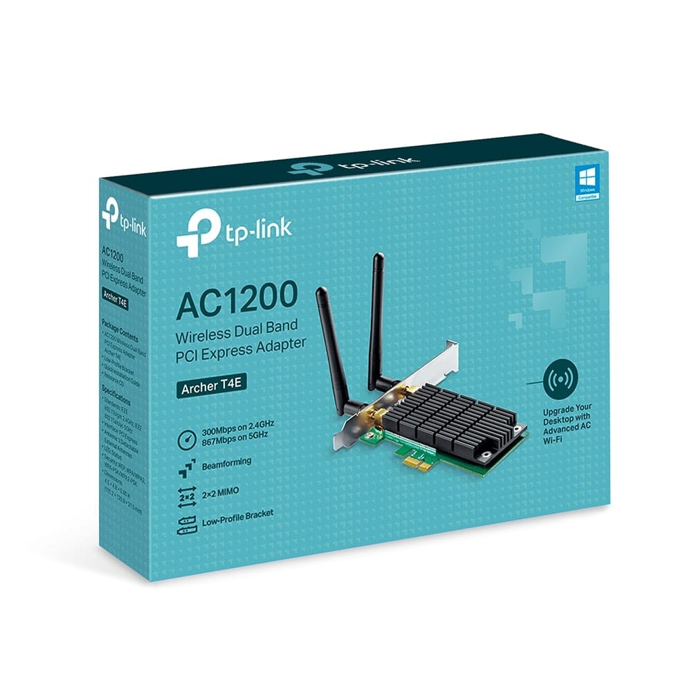 محول TP-Link Archer T4E - AC1200 لاسلكي ثنائي النطاق PCI Express