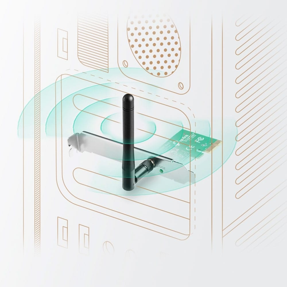 TP-Link TL-WN781ND - محول لاسلكي N PCI Express بسرعة 150 ميجابت في الثانية